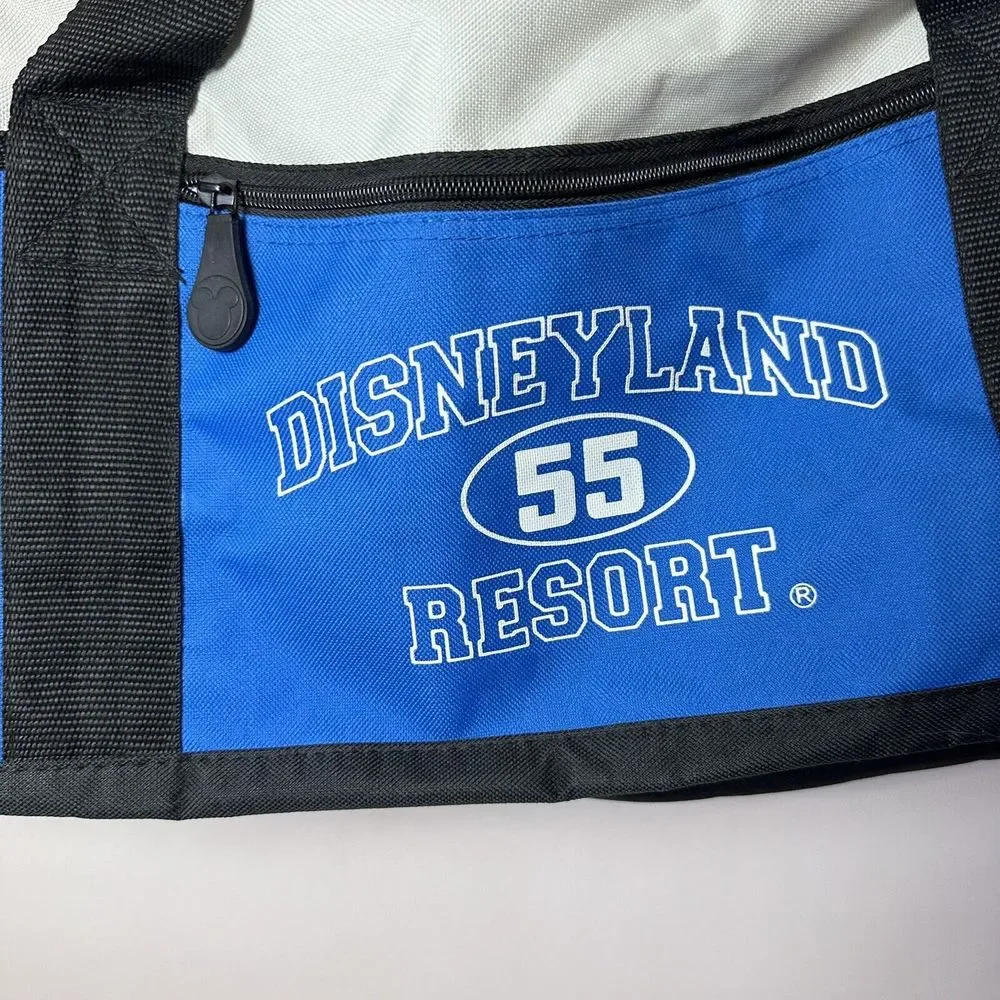Walt Disney World Duffel Bag Large Blue White Black Souvenir Gym Travel Carry On